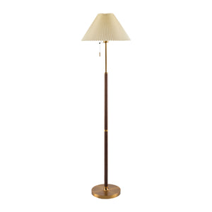   Pleated White Linen Floor Lamp | Oroa.com