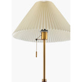 Modern European furniture - Pleated White Linen Floor Lamp - www.oroa.com