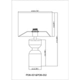 Modern European furniture - Hourglass Accent Table Lamp - www.oroa.com
