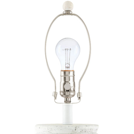 Modern European furniture - Painted White Cement Table Lamp - www.oroa.com