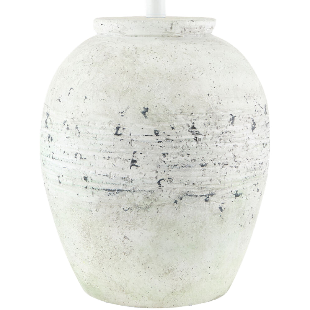  Painted White Cement Table Lamp | Oroa.com