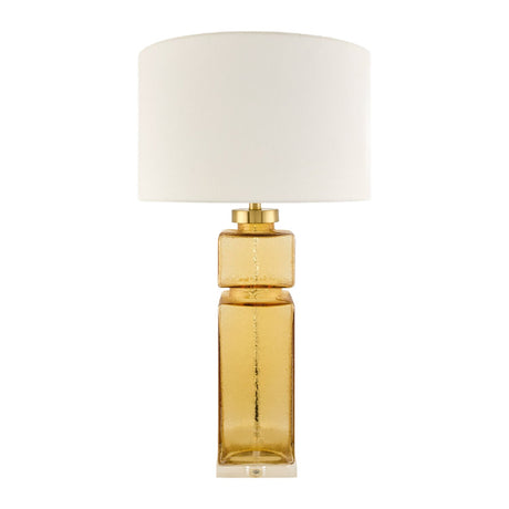 Modern European furniture - Yellow Glass Accent Table Lamp - www.oroa.com