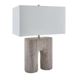 Painted Gray Accent Table Lamp | Kuda Home Parham | Oroa.com
