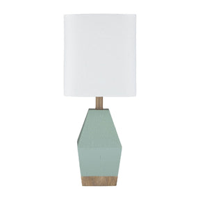 Modern European furniture - Blue Faceted Accent Table Lamp - www.oroa.com