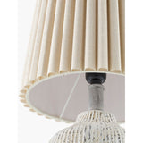 Modern European furniture - Pleated Linen Shade Table Lamps (2) - www.oroa.com