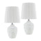 Modern European furniture - Pleated Linen Shade Table Lamps (2) - www.oroa.com