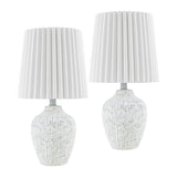 Modern European furniture - Pleated Linen Shade Table Lamps (2) - www.oroa.com