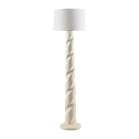 Modern European furniture - Cream Spiral Accent Floor Lamp - www.oroa.com