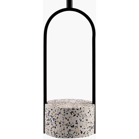 Modern European furniture - Black Framed Cement Table Lamp - www.oroa.com
