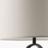 Modern European furniture - Black Framed Cement Table Lamp - www.oroa.com