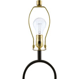 Modern European furniture - Black Framed Cement Table Lamp - www.oroa.com