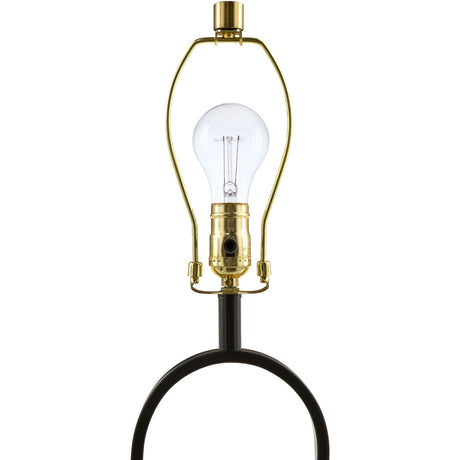 Modern European furniture - Black Framed Cement Table Lamp - www.oroa.com