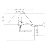 Modern European furniture - Lacquered White Iron Wall Lamp - www.oroa.com