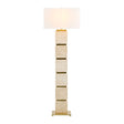 Modern European furniture - Burnished Yellow Travertine Floor Lamp - www.oroa.com