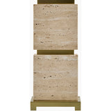 Modern European furniture - Travertine Accent Table Lamp - www.oroa.com