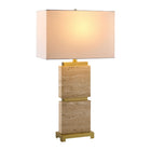 Modern European furniture - Travertine Accent Table Lamp - www.oroa.com