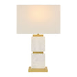 Modern European furniture - Natural White Marble Table Lamp - www.oroa.com