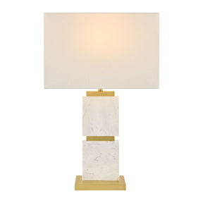 Modern European furniture - Natural White Marble Table Lamp - www.oroa.com