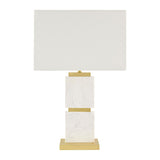 Modern European furniture - Natural White Marble Table Lamp - www.oroa.com