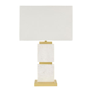   Natural White Marble Table Lamp | Oroa.com