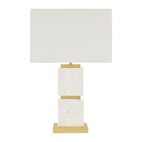 Modern European furniture - Natural White Marble Table Lamp - www.oroa.com