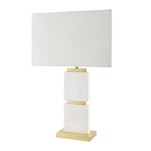   Natural White Marble Table Lamp | Oroa.com
