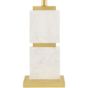   Natural White Marble Table Lamp | Oroa.com