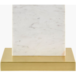   Natural White Marble Table Lamp | Oroa.com