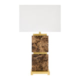 Modern European furniture - Travertine Accent Table Lamp - www.oroa.com