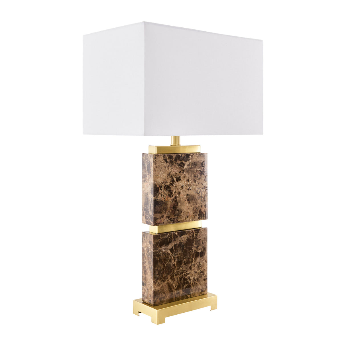  Travertine Accent Table Lamp | Oroa.com