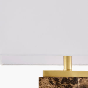   Travertine Accent Table Lamp | Oroa.com