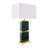 Modern European furniture - Travertine Accent Table Lamp - www.oroa.com