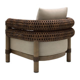 Modern European furniture - Cushioned Wicker Outdoor Accent Chair - www.oroa.com