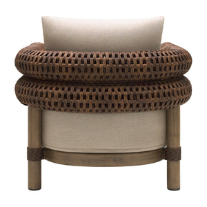   Cushioned Wicker Outdoor Accent Chair | Oroa.com