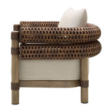 Modern European furniture - Cushioned Wicker Outdoor Accent Chair - www.oroa.com