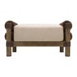 Modern European furniture - Cushioned Wicker Outdoor Ottoman - www.oroa.com