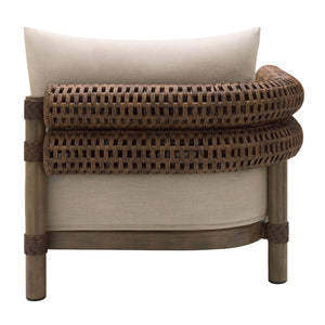  Cushioned Wicker Outdoor Left-Armed Chaise | Oroa.com
