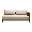Modern European furniture - Cushioned Wicker Outdoor Right-Armed Sofa - www.oroa.com