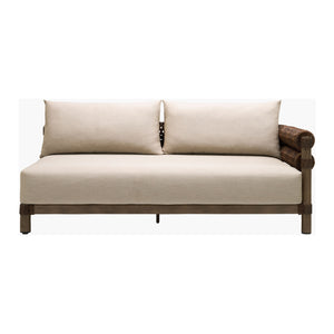   Modern European furniture - Cushioned Wicker Outdoor Right-Armed Sofa - www.oroa.com | Oroa.com