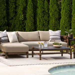   Modern European furniture - Cushioned Wicker Outdoor Right-Armed Sofa - www.oroa.com | Oroa.com