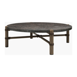  Modern European furniture - Brown Stone Round Outdoor Coffee Table - www.oroa.com | Oroa.com