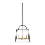Modern European furniture - Black Iron Framed 4-Light Chandelier - www.oroa.com