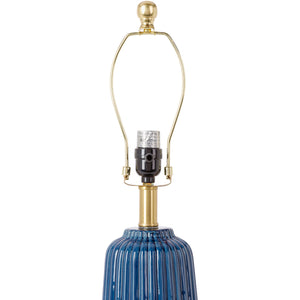   Modern European furniture - Glazed Blue Ceramic Table Lamp - www.oroa.com | Oroa.com