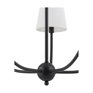   Modern European furniture - White Cotton Shade Chandelier - www.oroa.com | Oroa.com