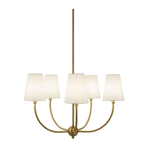   Modern European furniture - White Cotton Shade Chandelier - www.oroa.com | Oroa.com