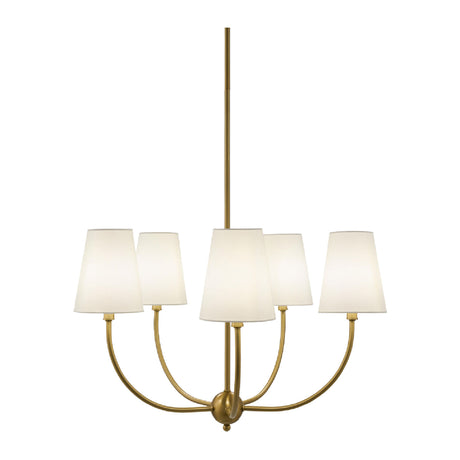   Modern European furniture - White Cotton Shade Chandelier - www.oroa.com | Oroa.com