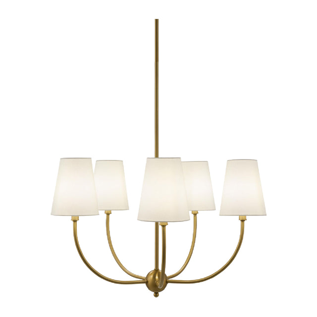 Modern European furniture - White Cotton Shade Chandelier - www.oroa.com