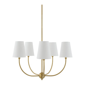   Modern European furniture - White Cotton Shade Chandelier - www.oroa.com | Oroa.com