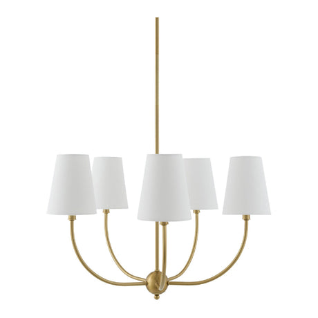 Modern European furniture - White Cotton Shade Chandelier - www.oroa.com