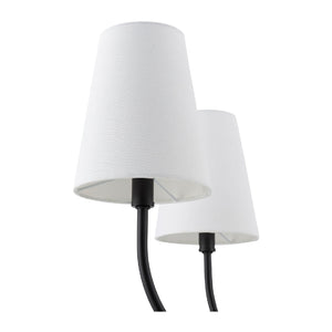   Modern European furniture - White Cotton Shade Chandelier - www.oroa.com | Oroa.com